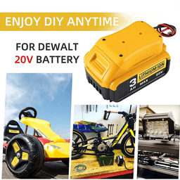 image-Power Connector DIY Battery Adapter Holder Dock For DeWalt 18V/20V Max