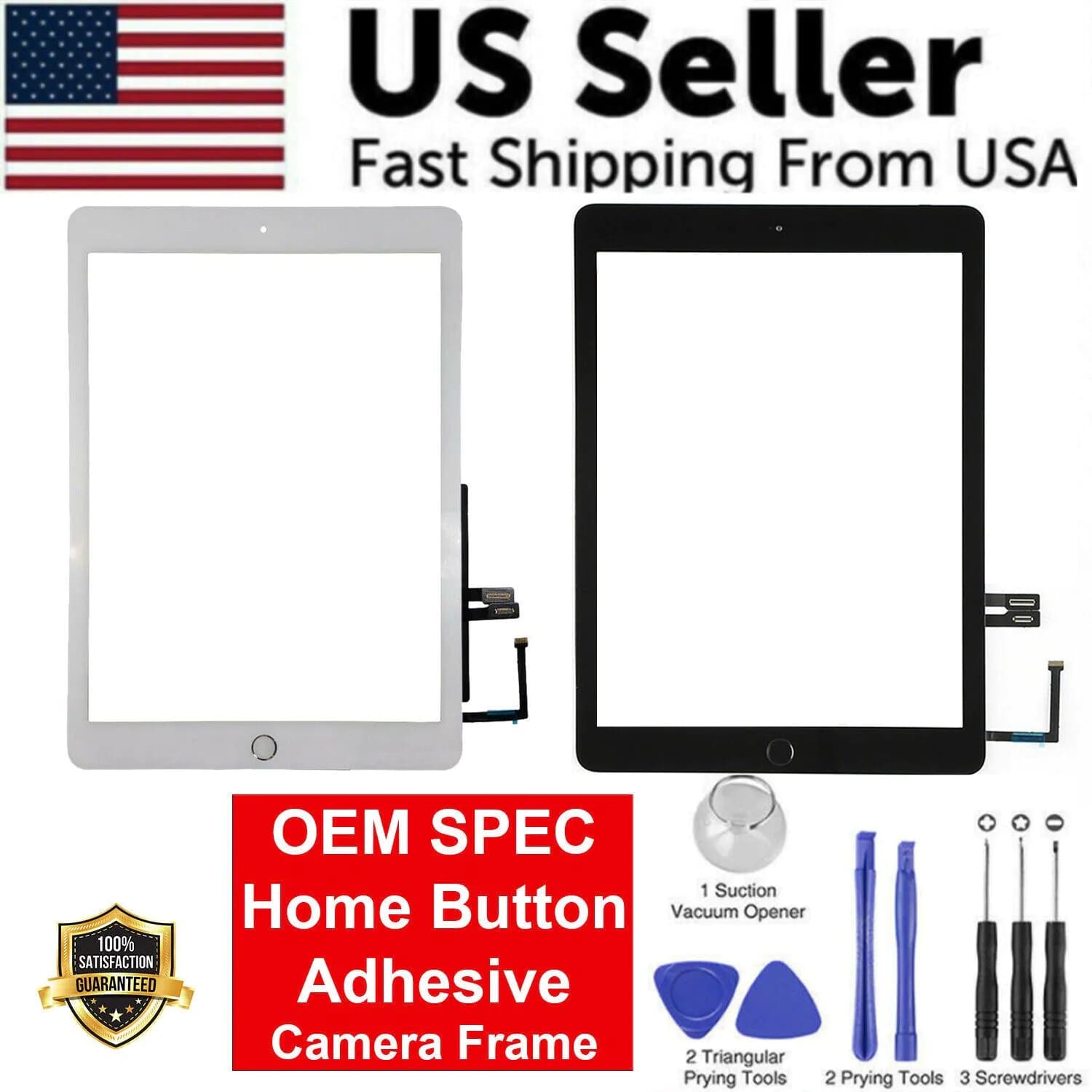 image-OEM SPEC Digitizer Glass Touch Screen For iPad 6 9.7 6th Gen 2018 +