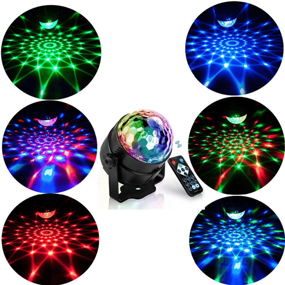 image-Disco Party Lights Strobe LED DJ Ball Sound Activated Bulb Dance Lamp