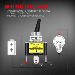 image-3Pcs 12V 30A Blue LED Light Toggle Rocker ON/OFF Switch 3Pin Marine