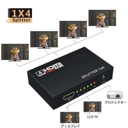 image-4 Port HDMI 4K Hub Multi Splitter & Amplifier For 3D HDTV 1080P 1X4 1