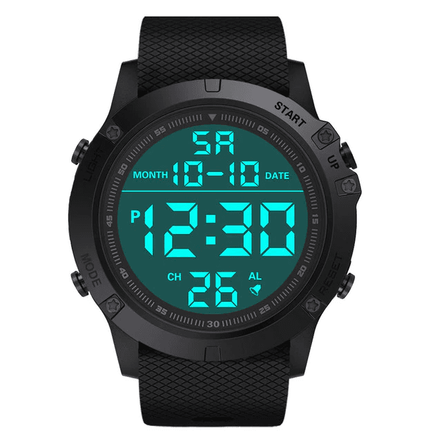 image-Waterproof Digital Sports Watch Military Tactical LED Backlight
