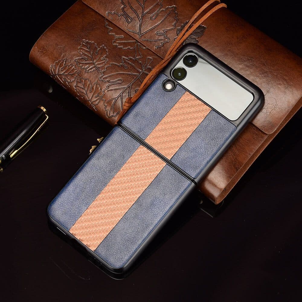 image-For Samsung Galaxy Z Flip 3 5G Slim Folding Leather Shockproof Phone