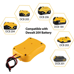 image-Power Connector DIY Battery Adapter Holder Dock For DeWalt 18V/20V Max
