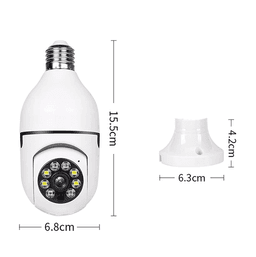 image-360° 1080P IP E27 Light Bulb Camera Wi-Fi IR Night Smart Home Wireless