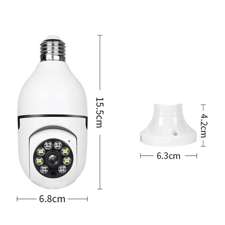 image-360° 1080P IP E27 Light Bulb Camera Wi-Fi IR Night Smart Home Wireless
