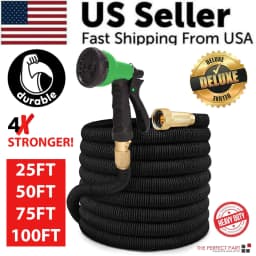 image-4X Stronger Deluxe Expandable Flexible Garden Hose Water Hose 25, 50,