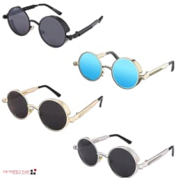 image-Retro Round Polarized Sunglasses Men Women Vintage Gothic Steampunk