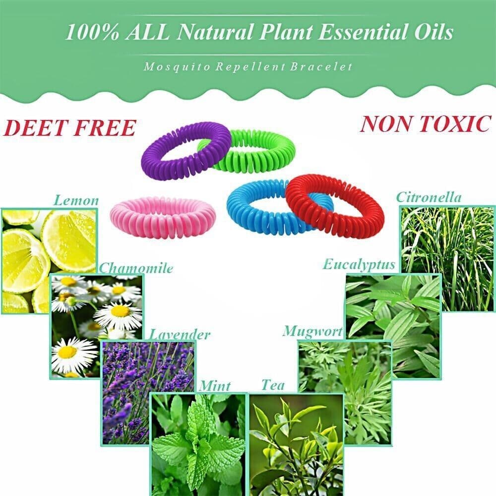image-24 Pack Anti Bug Insect Pest Repellent Bracelet Wrist Band Natural