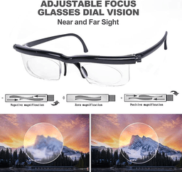 image-Dial Adjustable Glasses Variable Focus For Reading Distance Vision