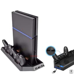 image-PS4 Cooling Station Vertical Stand 2 Controller Charging Dock For