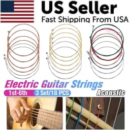 image-3 Sets of 6 Guitar Strings Replacement Steel String For Acoustic