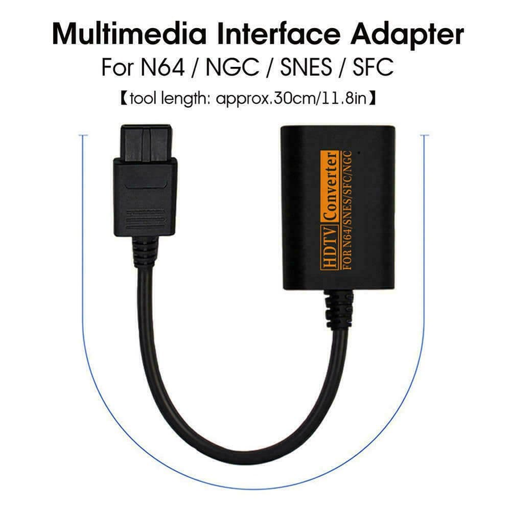 image-N64 To HDMI Converter Adapter HD Link Cable For Nintendo Gamecube