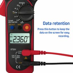 image-Digital Multimeter Tester AC DC Volt Ohm Amp Clamp Meter Auto Range