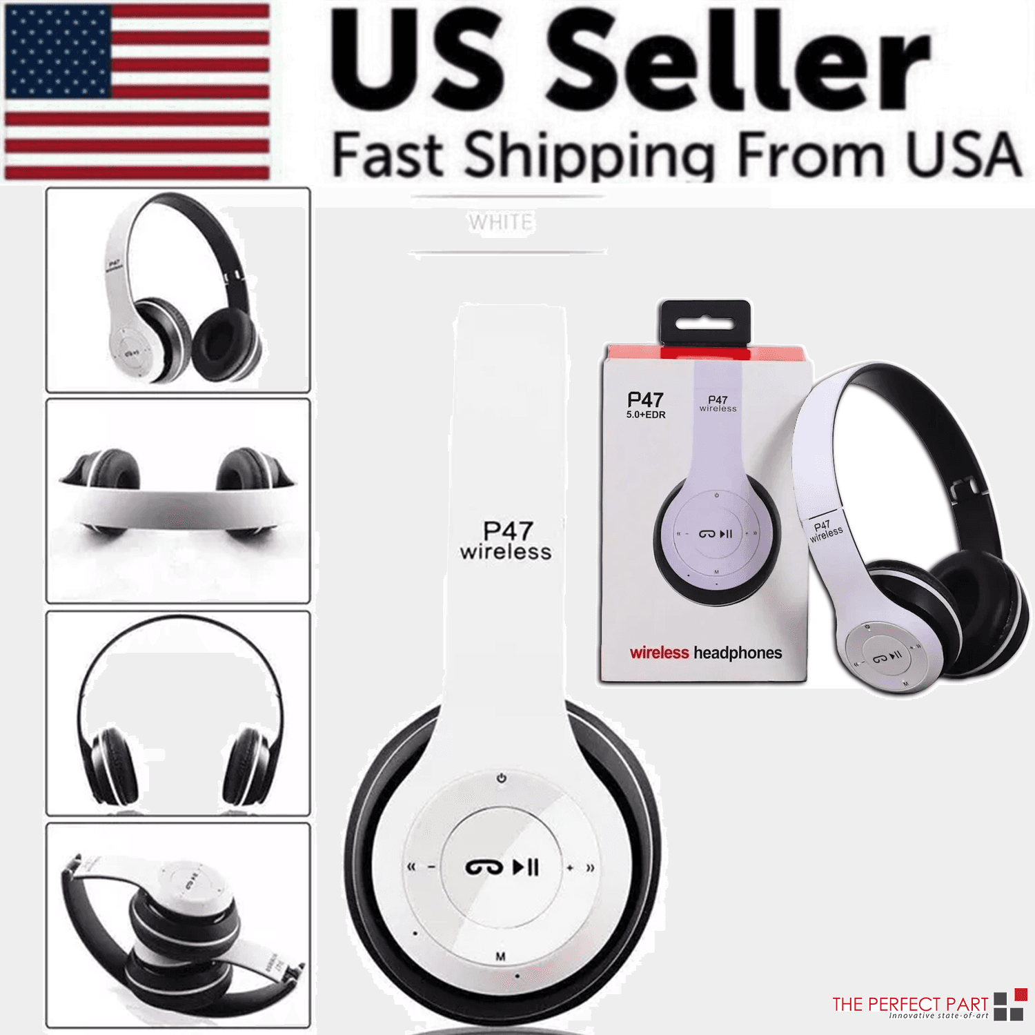 image-Wireless Bluetooth 5.0 Headphones Headset Over-Ear FM Radio MIC