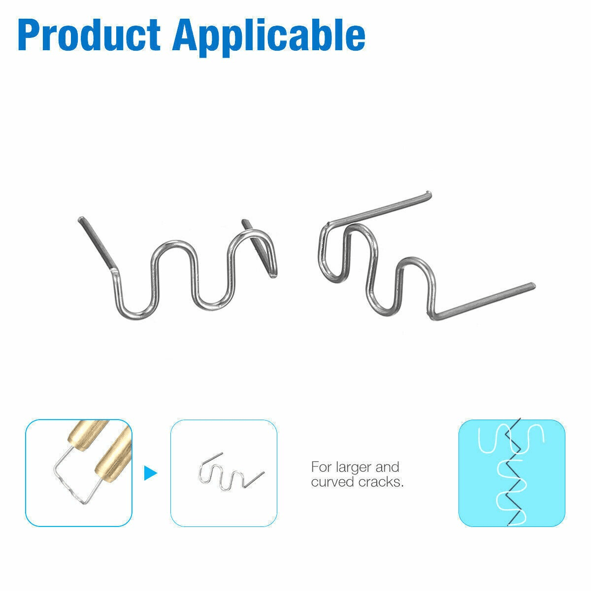 image-500PCS Hot Stapler Staples Repair Kit For Plastic Welder Gun Car