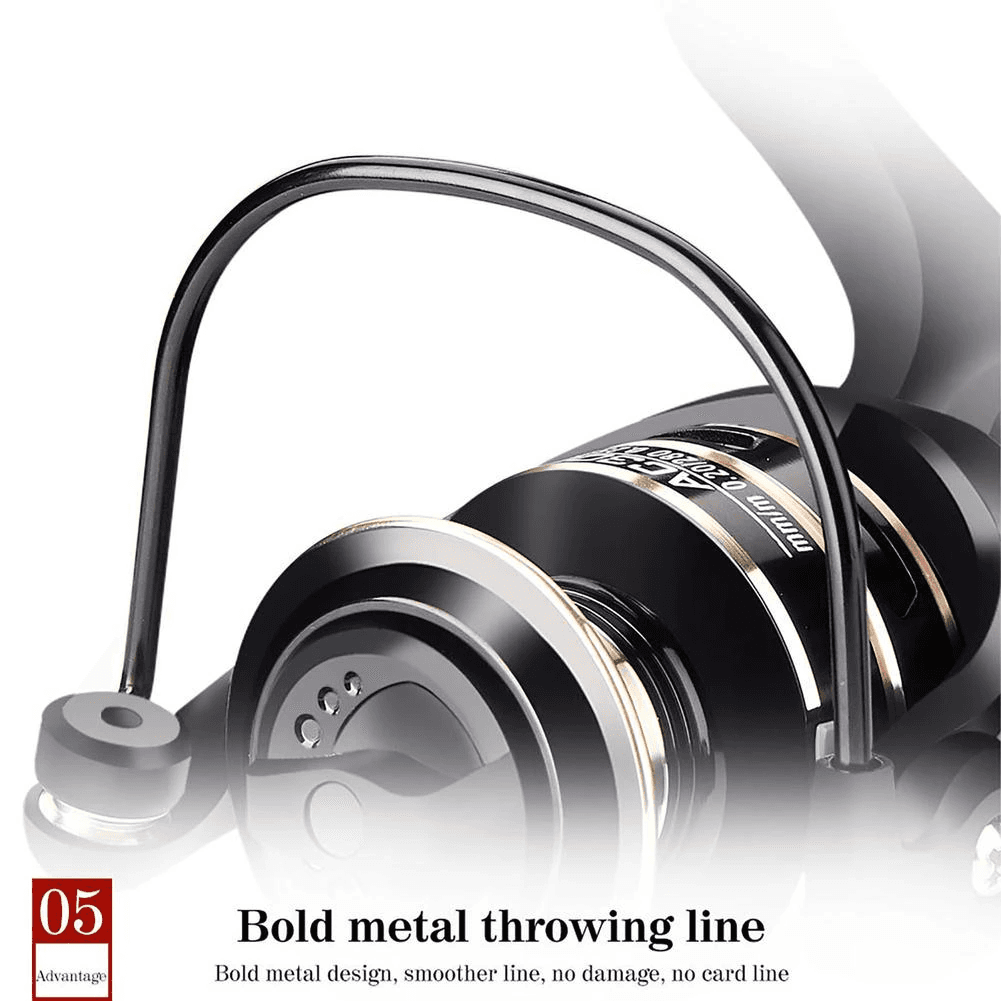 image-12BB Metal Spinning Fishing Reel 5.2:1 Freshwater Saltwater Left Right