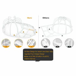 image-3 Pack Hat Washer Baseball Cap Cleaner Machine Washing Cage Holder