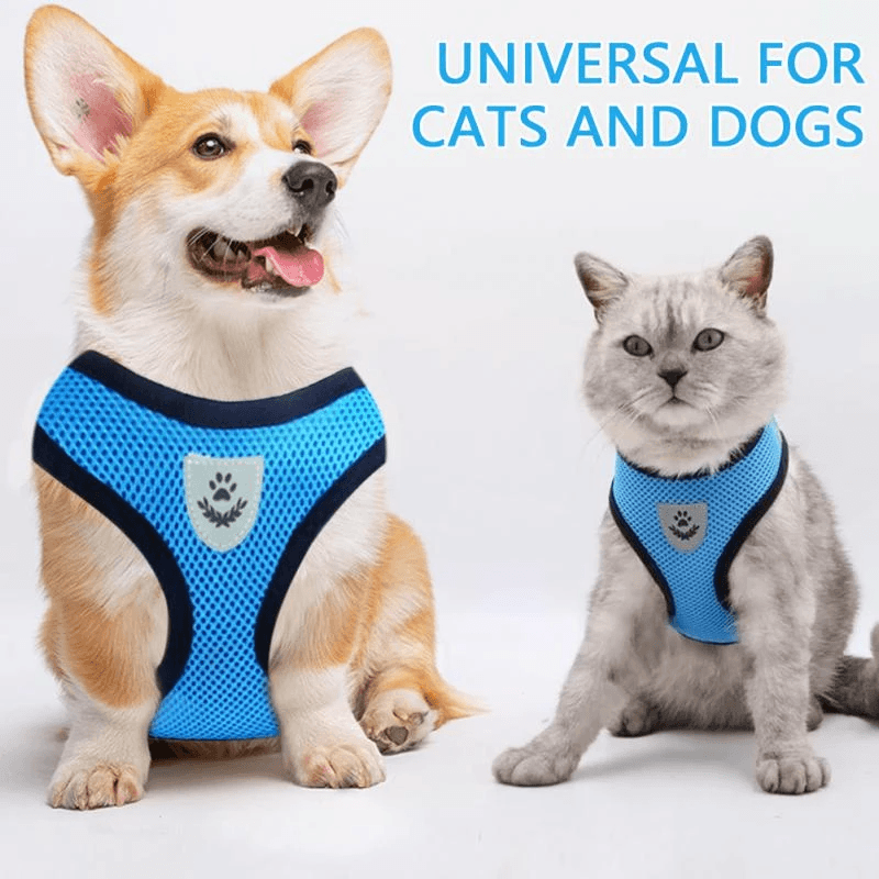 image-Cat Dog Pet Harness Adjustable Control Vest Dogs Reflective S M L XL