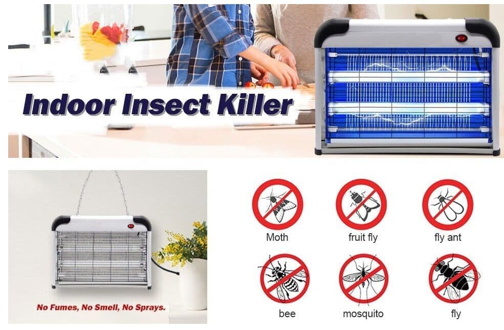 image-Lamp Insect Killer Mosquito Zapper Bug Pest Fly Trap Electric Indoor
