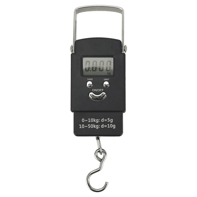 image-Portable Fish Scale Travel LCD Digital Hanging Luggage Electronic
