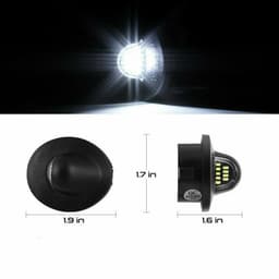 image-2X LED License Plate Light Rear Bumper Tag Assembly Lamp For Ford F150