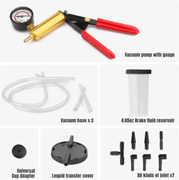 image-Hand Held Vacuum Pressure Pump Tester Set Brake Fluid Bleeder Bleeding