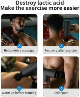 image-Massage Gun Percussion Massager Deep Tissue Muscle Vibrating Relaxing