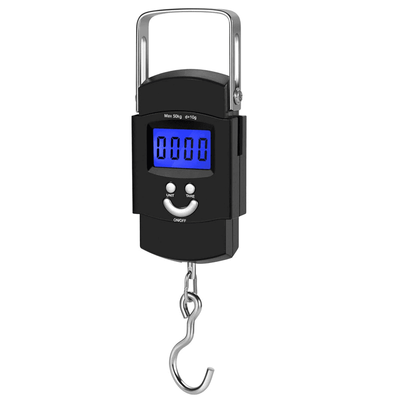 image-Portable Fish Scale Travel LCD Digital Hanging Luggage Electronic