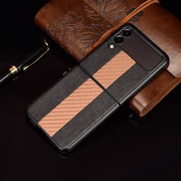 image-For Samsung Galaxy Z Flip 3 5G Slim Folding Leather Shockproof Phone