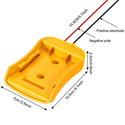 image-Power Connector DIY Battery Adapter Holder Dock For DeWalt 18V/20V Max