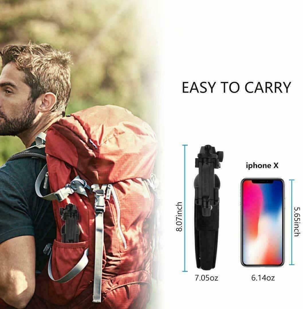 image-Selfie Stick Tripod 40" Bluetooth Remote Portable for iPhone and