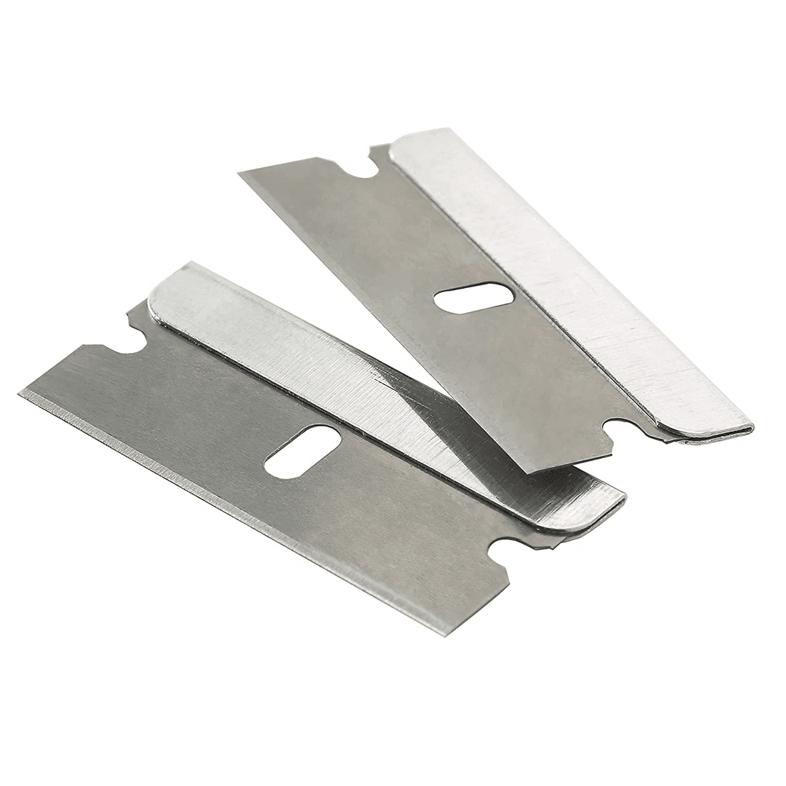 image-100 PCS Razor Blades Single Edge Extra Sharp Heat Treated Safety Knife