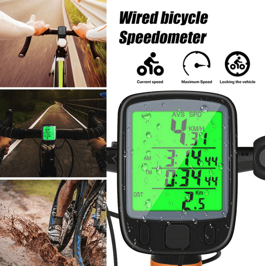 image-Bike Bicycle Speedometer Cycle Digital Odometer Computer Waterproof