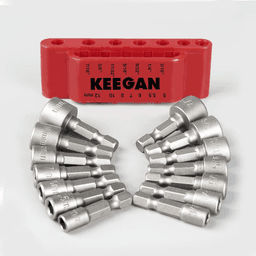 image-14 PCS Power Nut Driver Bit Set Quick Change MM & SAE Impact 1/4" Hex