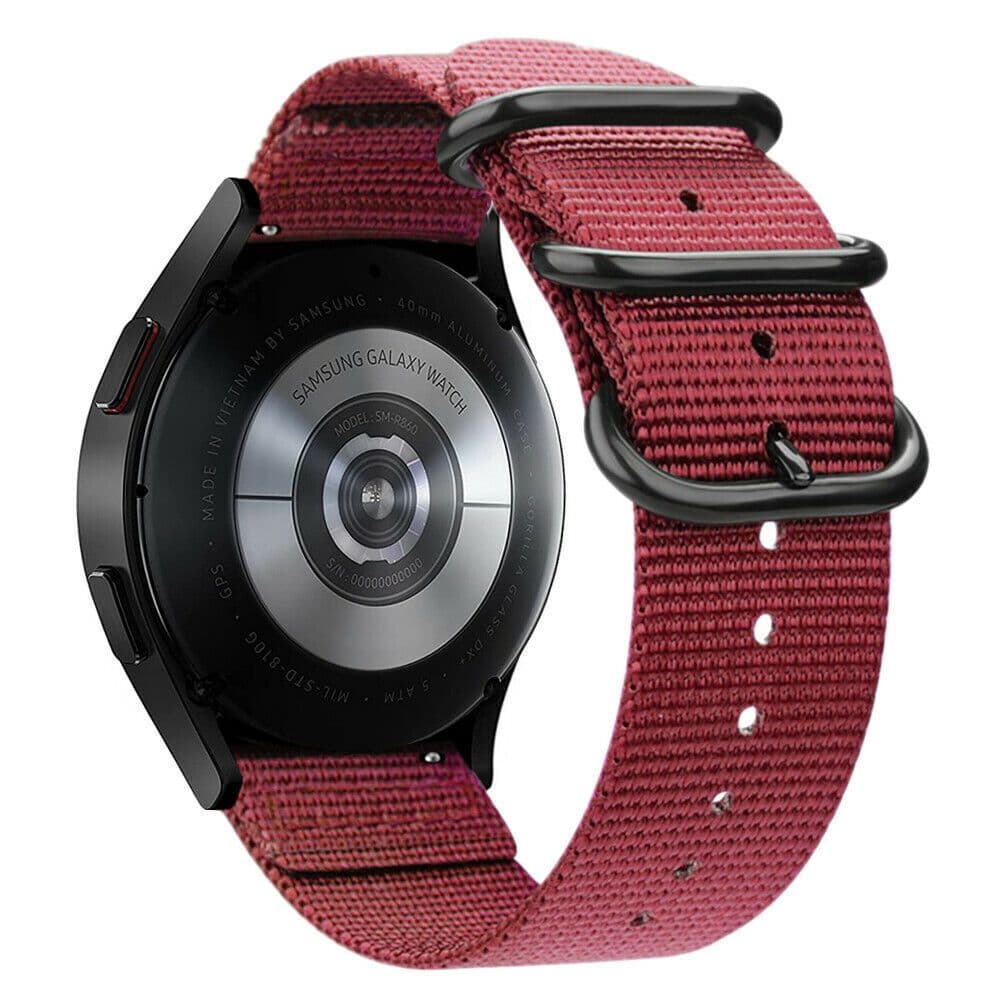 image-18mm 20mm 22mm Durable Military Woven Nylon Wrist Watch Band Quick