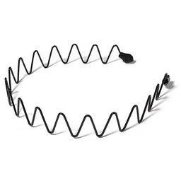 image-6Pcs Metal Hair Headband Wave Style Hoop Band Comb Sports Hairband Men