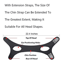 image-Anti Snoring Chin Strap Sleep Apnea Snore Stop Belt Snoreless Sleep