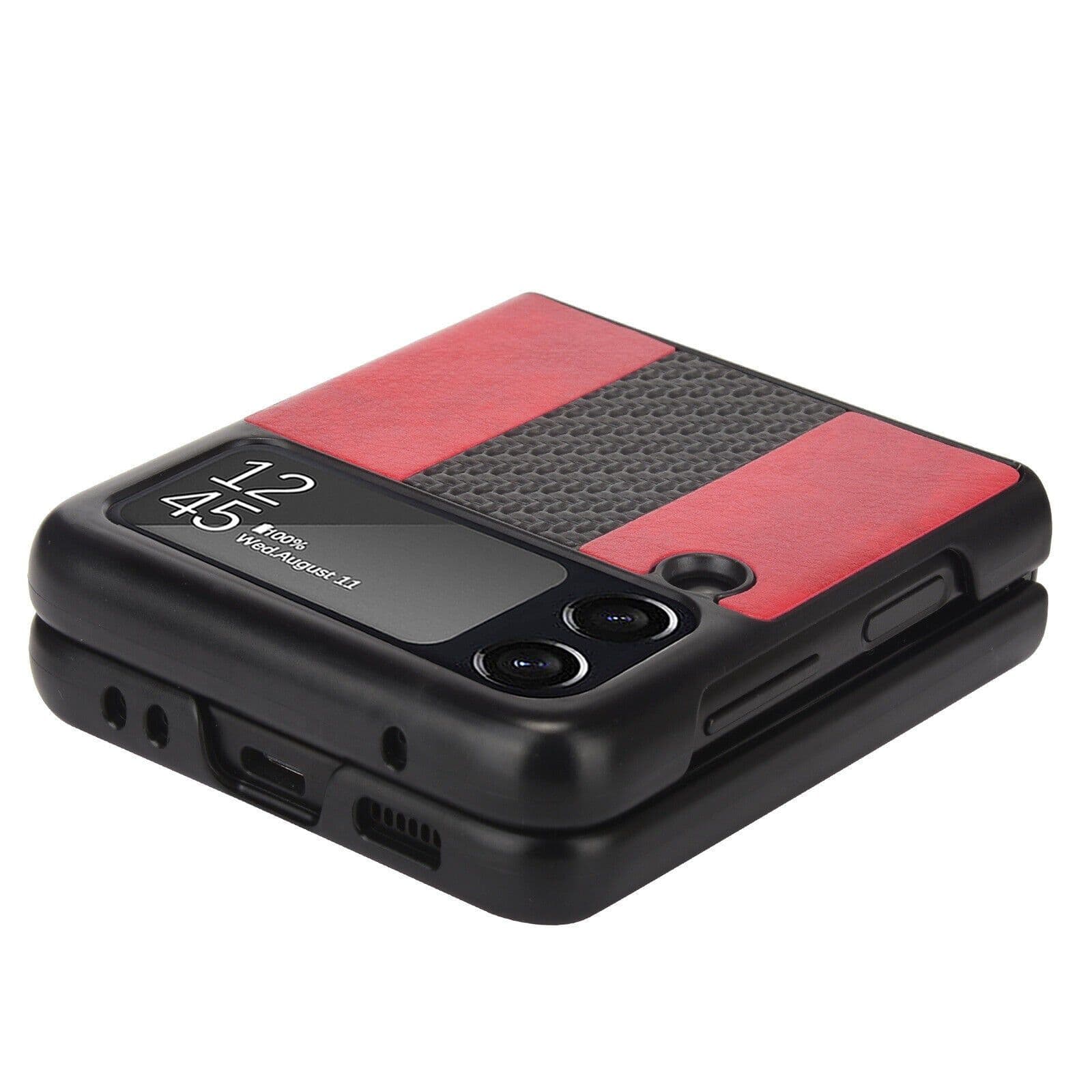 image-For Samsung Galaxy Z Flip 3 5G Slim Folding Leather Shockproof Phone