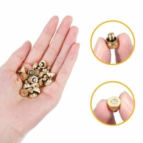 image-20x Brass Misting Nozzles Mister Sprinkler Outdoor Cooling System