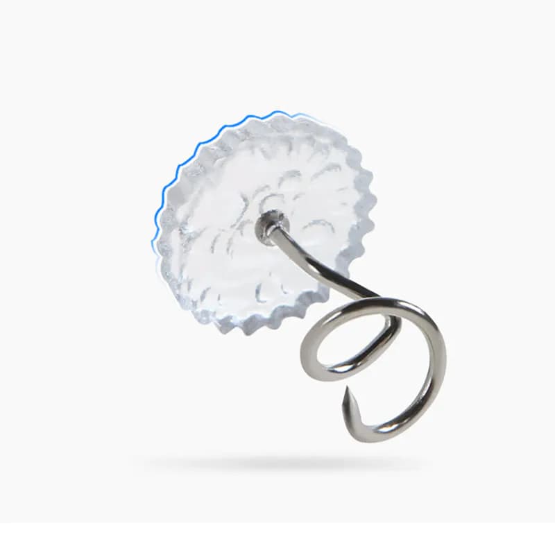 image-50 Pcs Upholstery Tacks Headliner Pins Clear Heads Twist Bed Fabric
