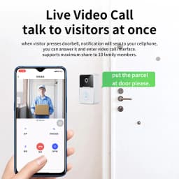 image-Wireless Security Smart WiFi Doorbell Intercom Video Camera Door Ring