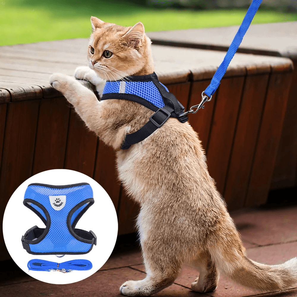 image-Cat Dog Pet Harness Adjustable Control Vest Dogs Reflective S M L XL
