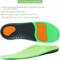image-Orthotic Shoe Insoles Inserts Flat Feet High Arch Support For Plantar