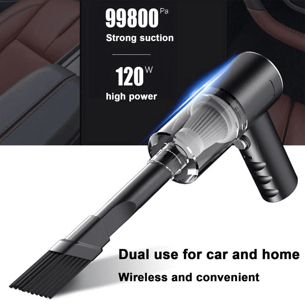 image-120W Cordless Handheld Vacuum Cleaner Small Mini Portable Car Auto