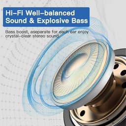 image-Bluetooth Headset TWS 5.0 Wireless Earphones Earbuds Headphones Stereo