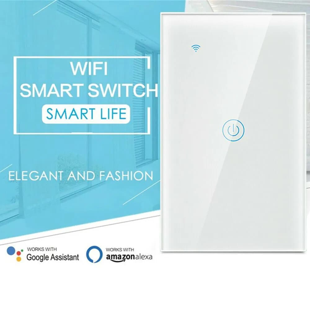 image-1/2/3/4 Gang WiFi Smart Wall Touch Light Switch Glass Panel For