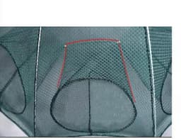 image-Fishing Bait Trap Crab Net Crawdad Shrimp Cast Dip Cage Fish Minnow