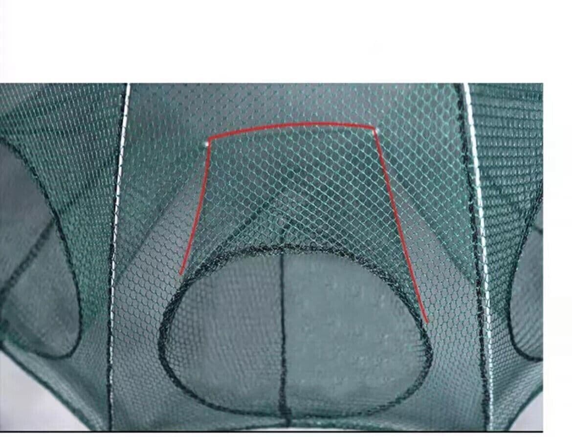 image-Fishing Bait Trap Crab Net Crawdad Shrimp Cast Dip Cage Fish Minnow