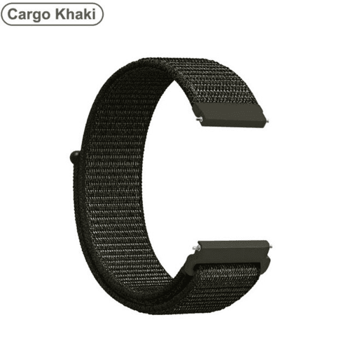 image-20mm 22mm Woven Nylon Sport Loop Watch Band Strap Quick Release Spring